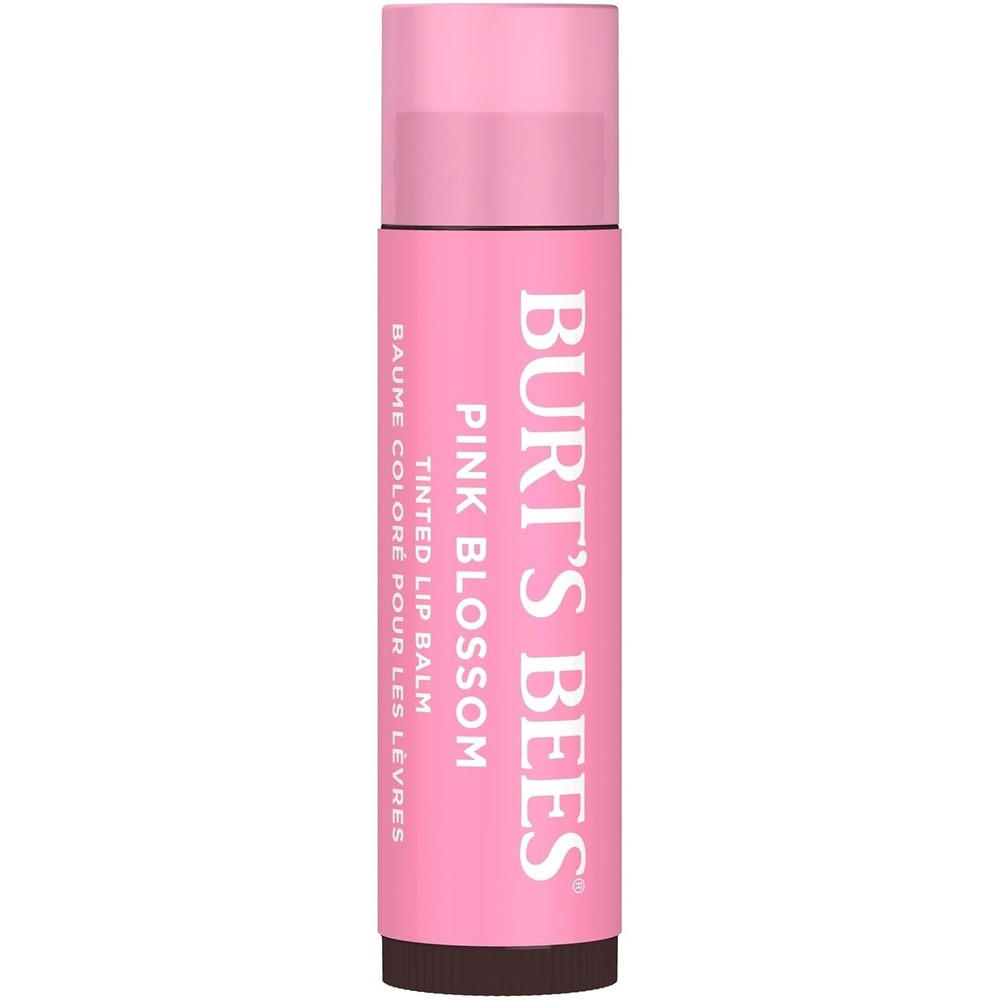 Burt's Bees Tinted Lip Balm Pink Blossom 0.15 oz Sealed 100% Natural Lip Care